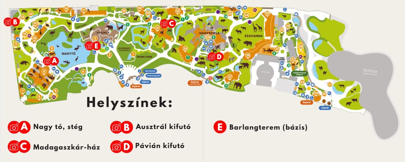 Fotozoo Nap helyszín térkép